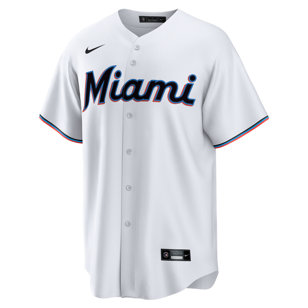 Miami Marlins Nike Replica Jersey White