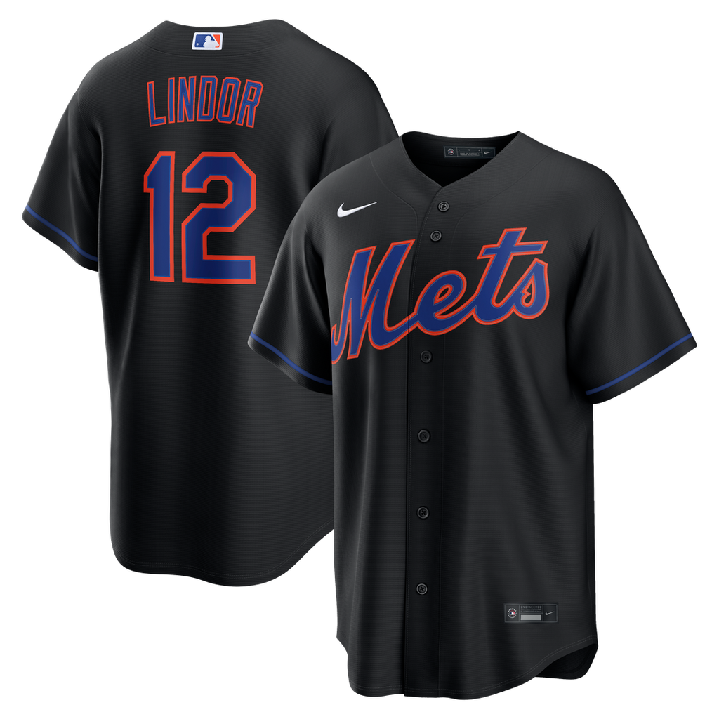 New York Mets Nike Black Replica MLB baseball jersey