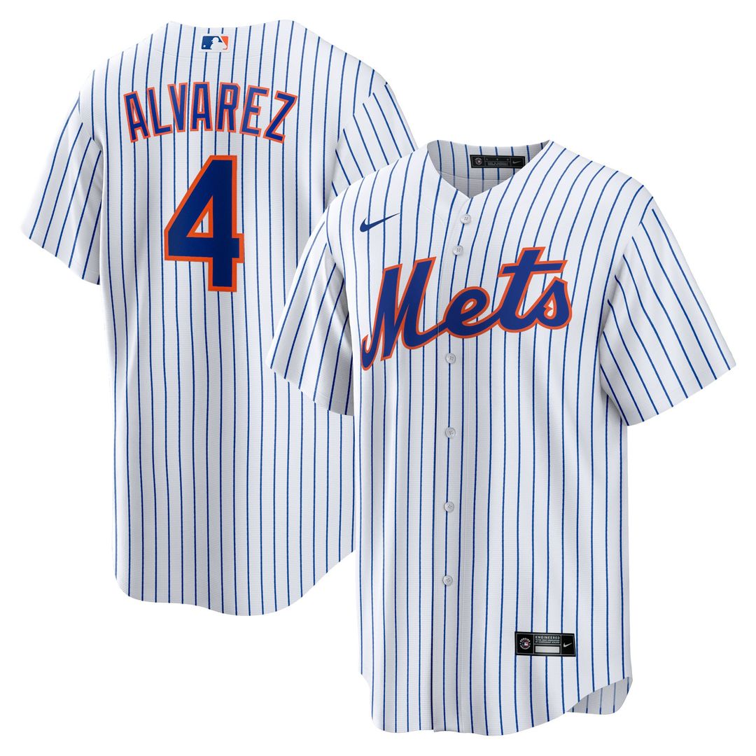 New York Mets Nike White Replica MLB baseball jersey