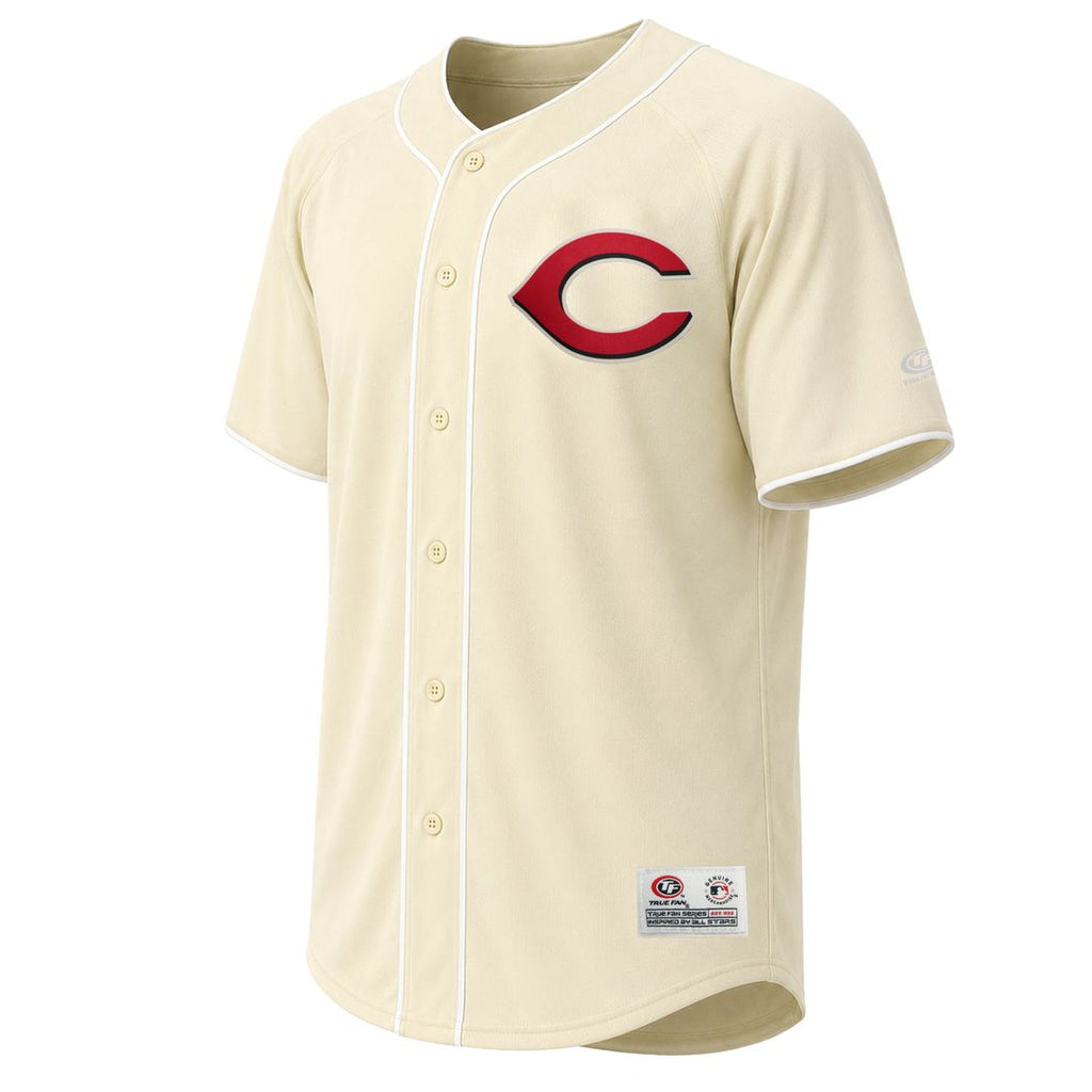 Cincinnati Reds Stitches Authentic Jersey Cream