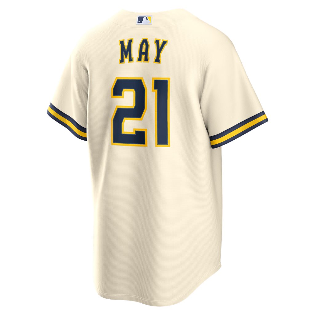 Milwaukee Brewers Nike Replica Jersey Cream