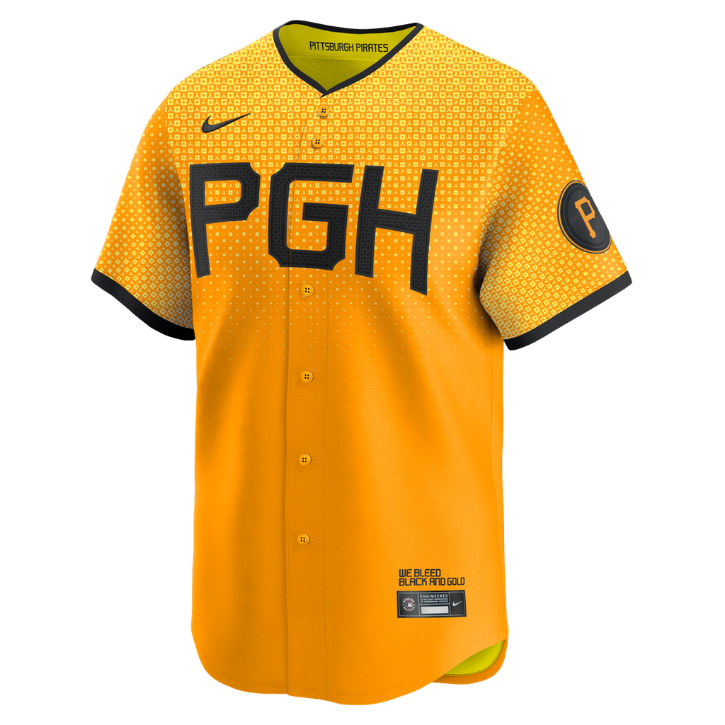 Pittsburgh Pirates Nike Jersey Gold