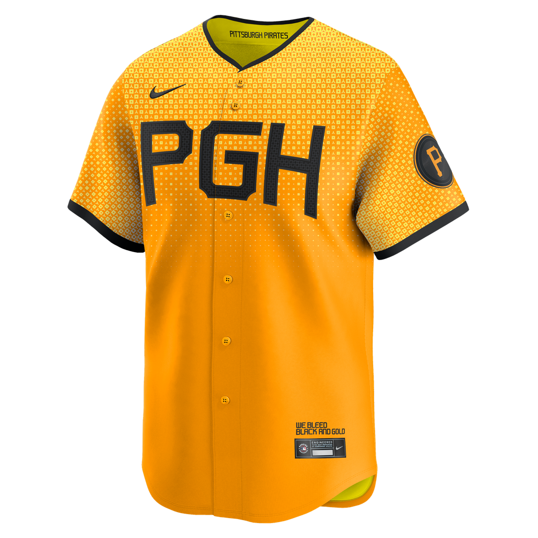 Pittsburgh Pirates Nike Jersey Gold
