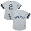 New York Yankees Mitchell & Ness Gray Authentic MLB baseball jersey