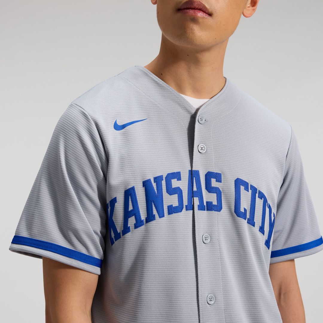 Kansas City Royals Nike Replica Jersey Gray