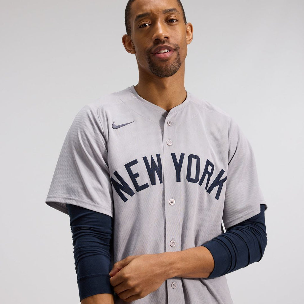 New York Yankees Nike Authentic Jersey Gray