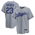 Los Angeles Dodgers Nike Gray Replica MLB baseball jersey