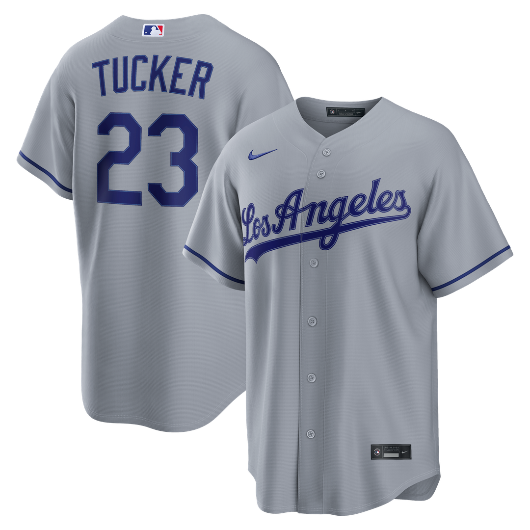 Los Angeles Dodgers Nike Gray Replica MLB baseball jersey
