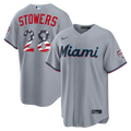 Miami Marlins Nike Gray MLB baseball jersey
