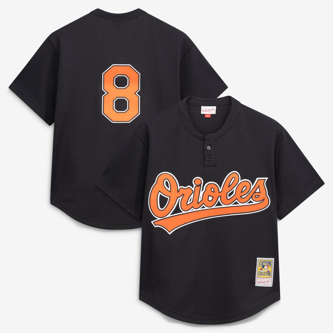 Baltimore Orioles Mitchell & Ness Black Authentic MLB baseball jersey
