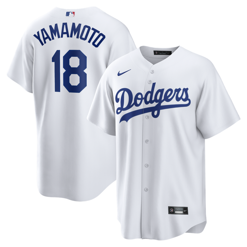 Los Angeles Dodgers Nike White Replica MLB baseball jersey