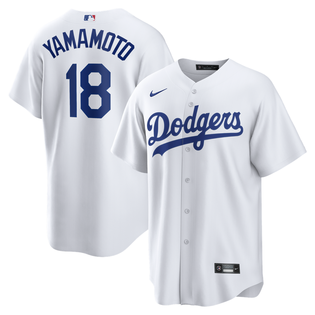Los Angeles Dodgers Nike White Replica MLB baseball jersey