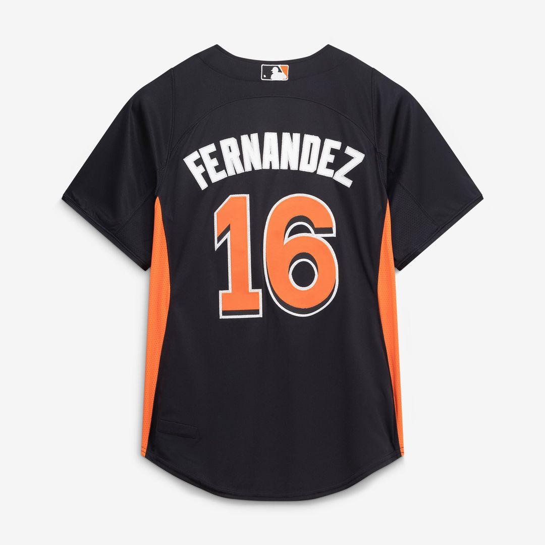 Miami Marlins Mitchell & Ness Authentic Jersey Black