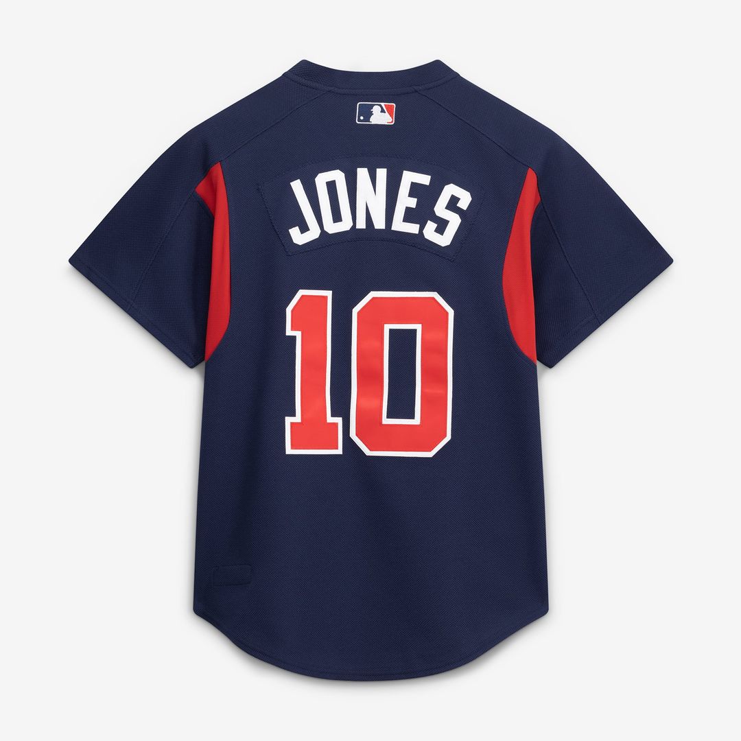 Atlanta Braves Mitchell & Ness Authentic Jersey Navy