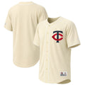Minnesota Twins Stitches Cream Authentic MLB baseball jersey