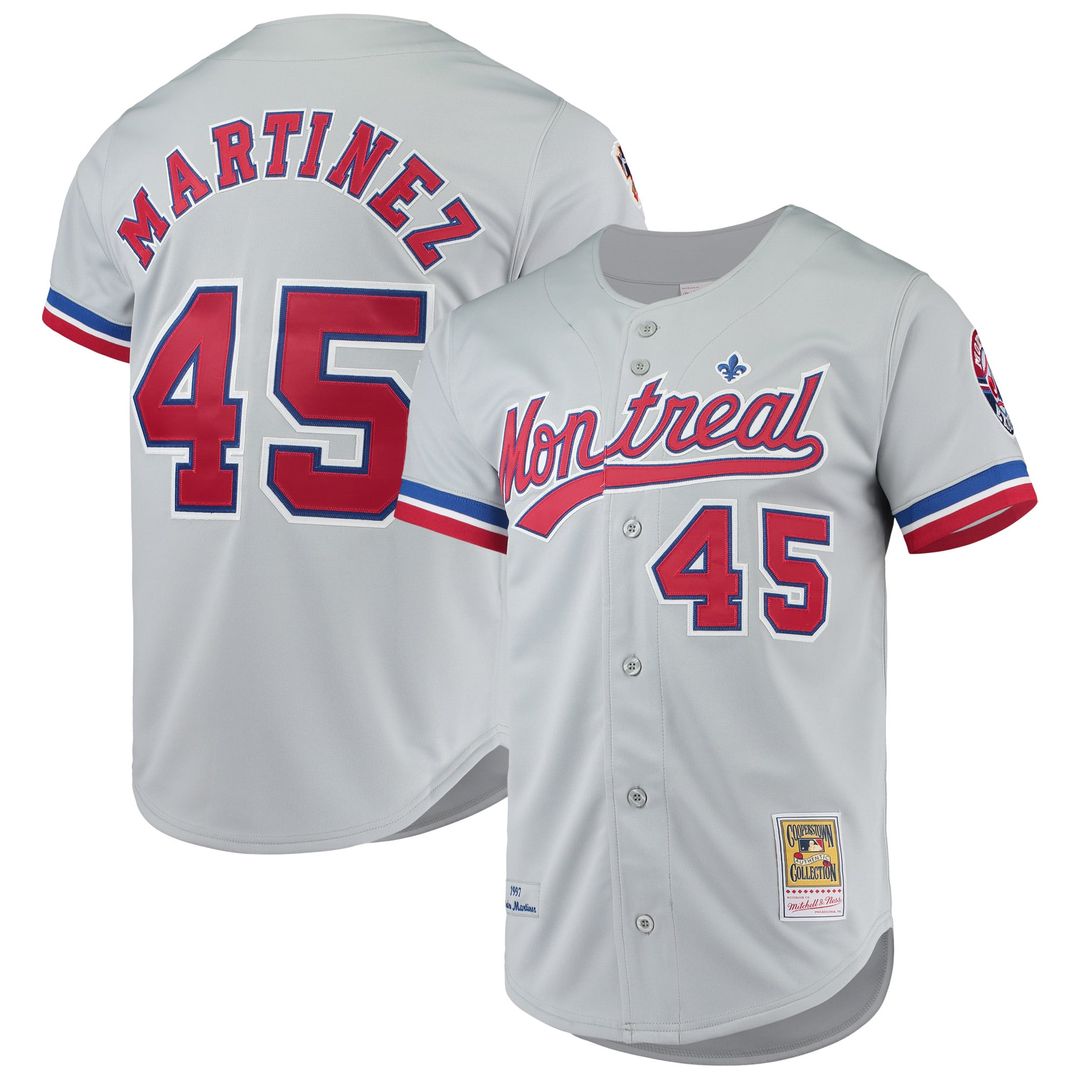 Montreal Expos Mitchell & Ness Gray Authentic MLB baseball jersey