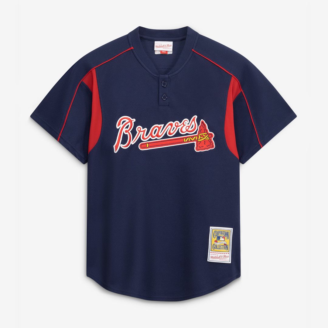 Atlanta Braves Mitchell & Ness Authentic Jersey Navy
