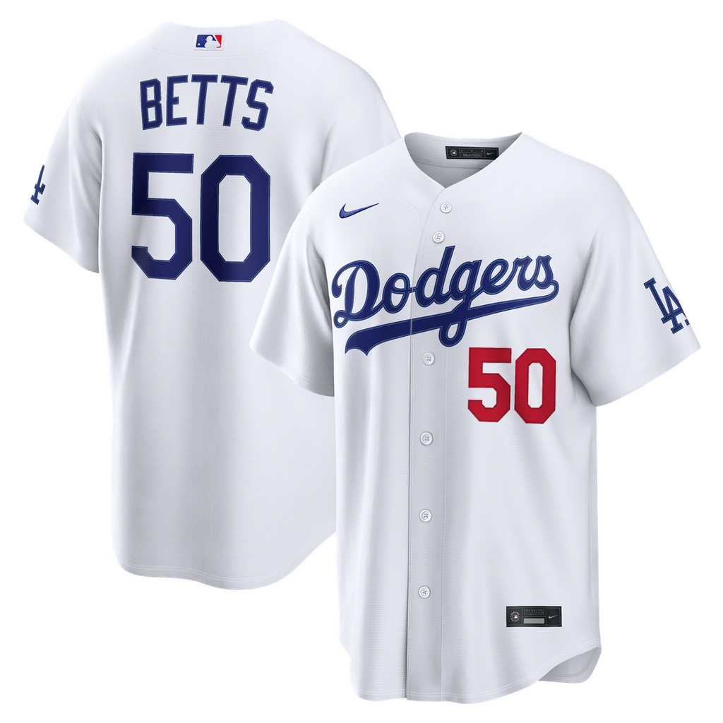 Los Angeles Dodgers Nike White Authentic MLB baseball jersey
