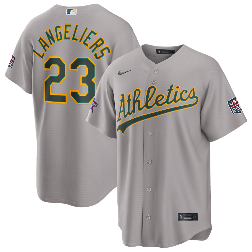 Athletics Nike Gray Replica MLB baseball jersey
