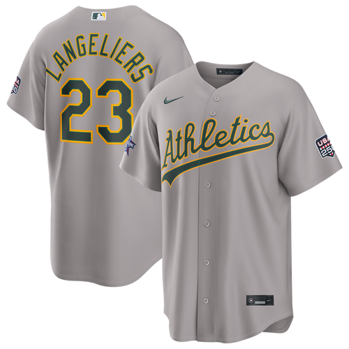 Athletics Nike Gray Replica MLB baseball jersey