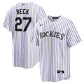 Colorado Rockies Nike White Replica MLB baseball jersey