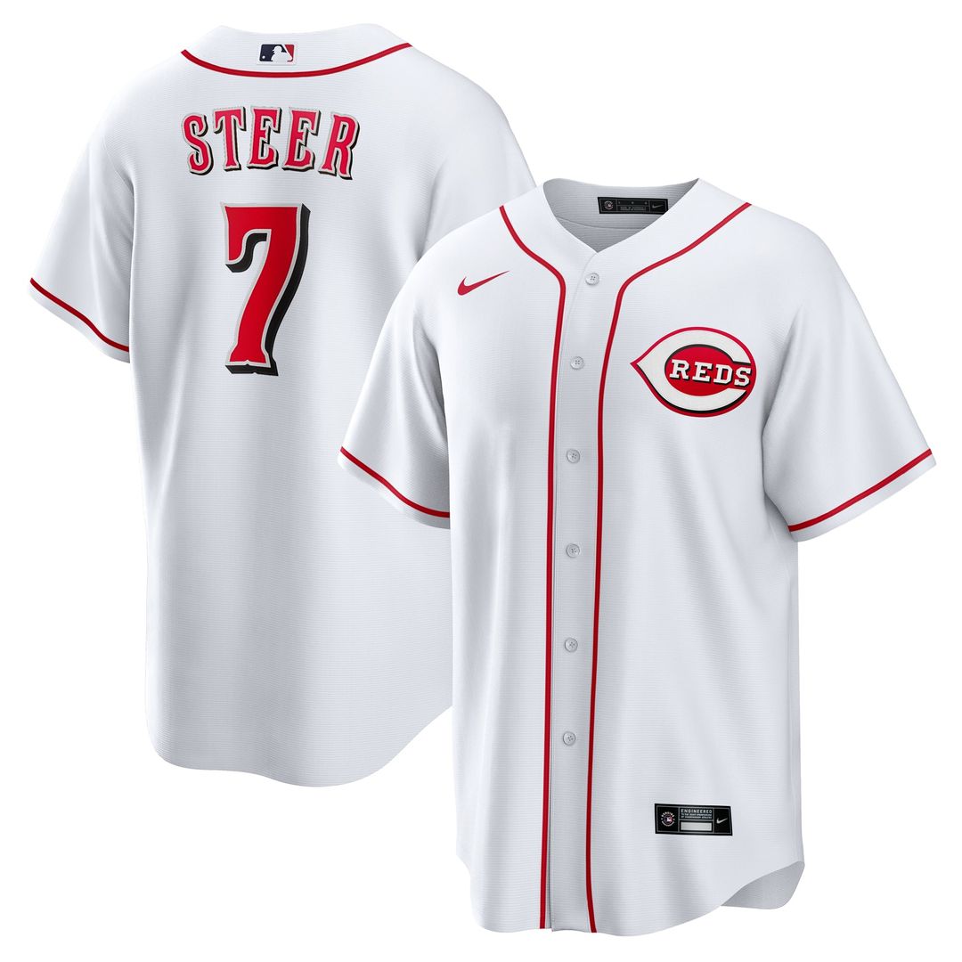 Cincinnati Reds Nike White Replica MLB baseball jersey