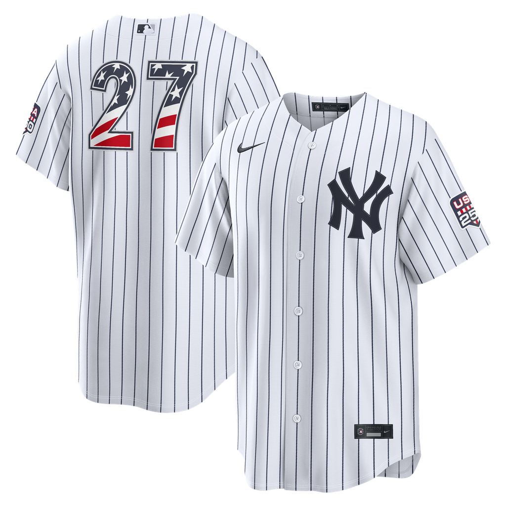 New York Yankees Nike White MLB baseball jersey