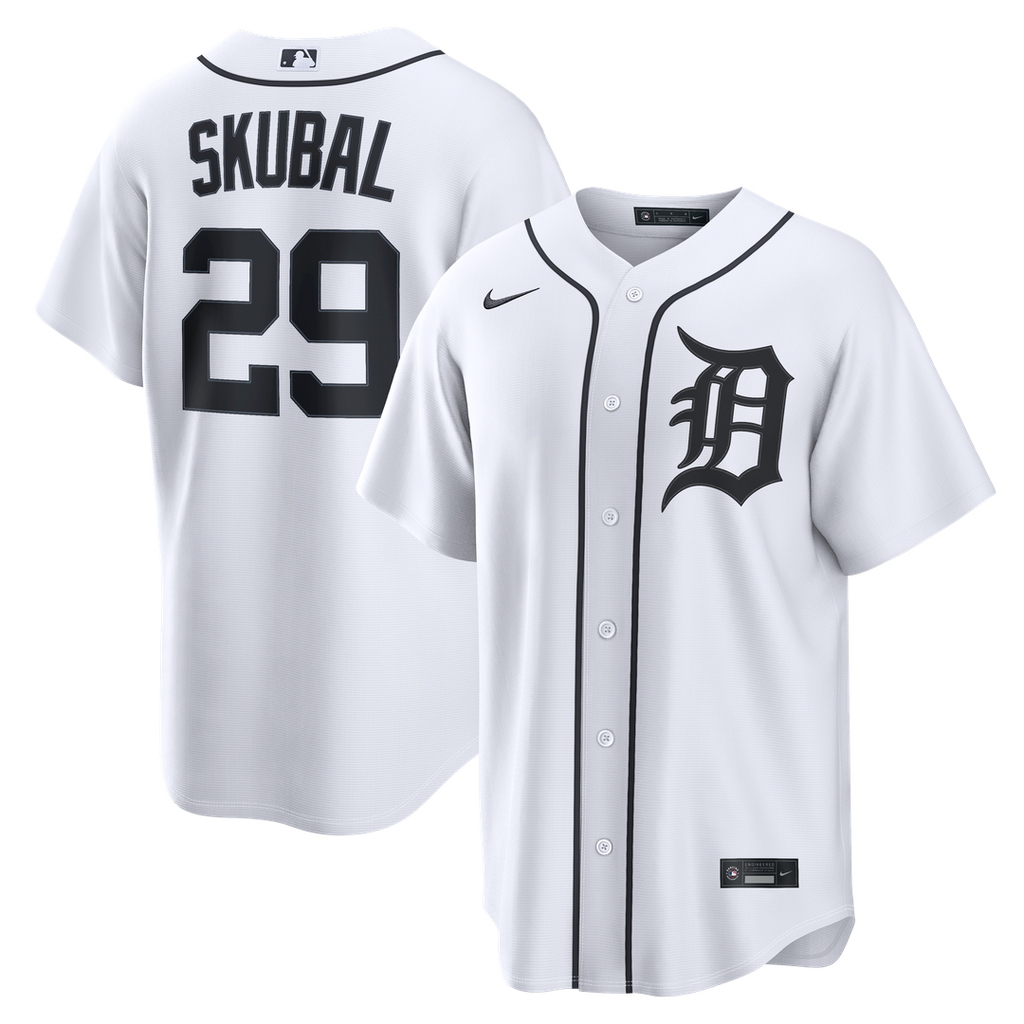 Detroit Tigers Nike White Replica MLB baseball jersey