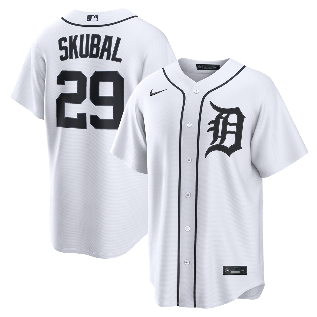 Detroit Tigers Nike White Replica MLB baseball jersey