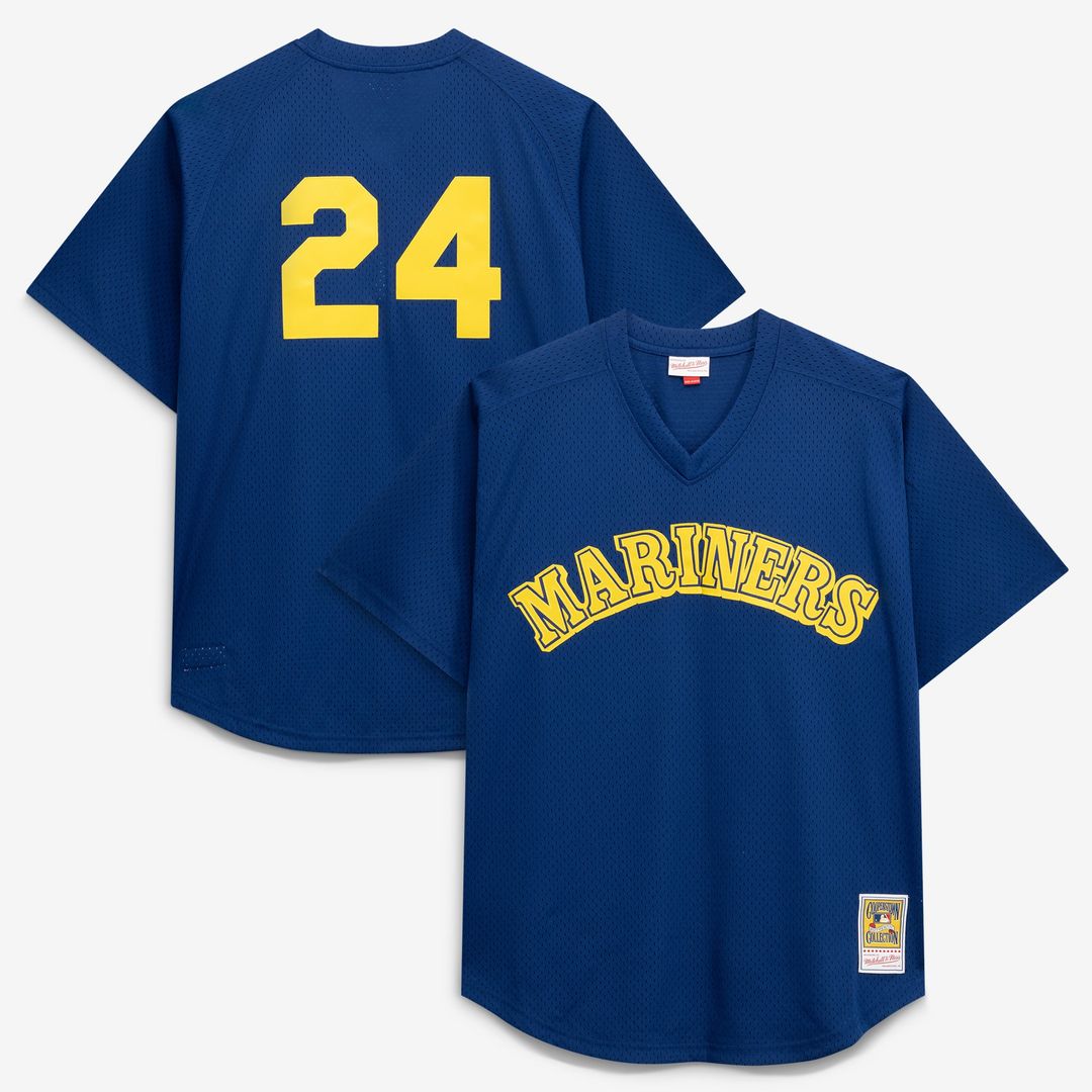 Seattle Mariners Mitchell & Ness Authentic Jersey Navy