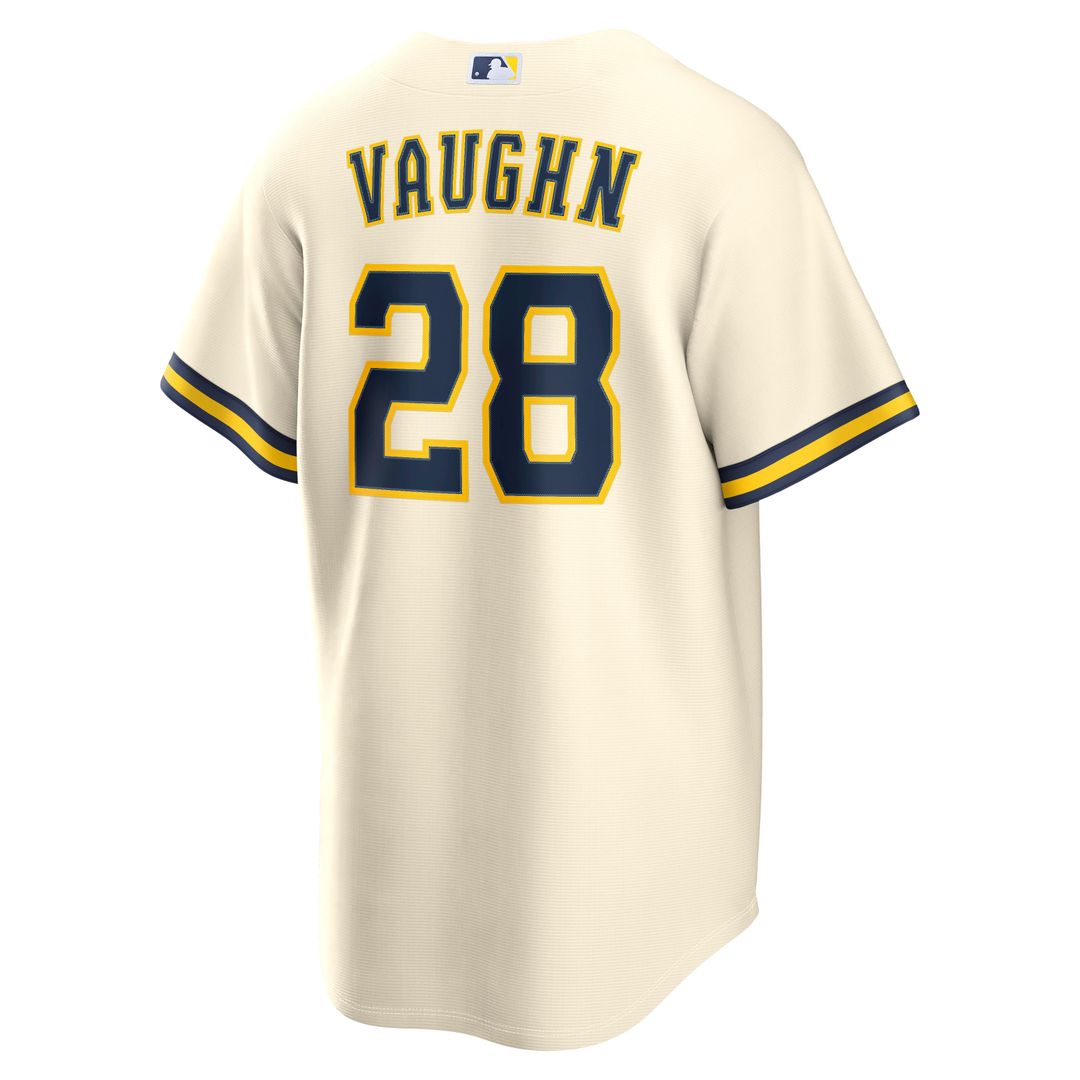Milwaukee Brewers Nike Replica Jersey Cream