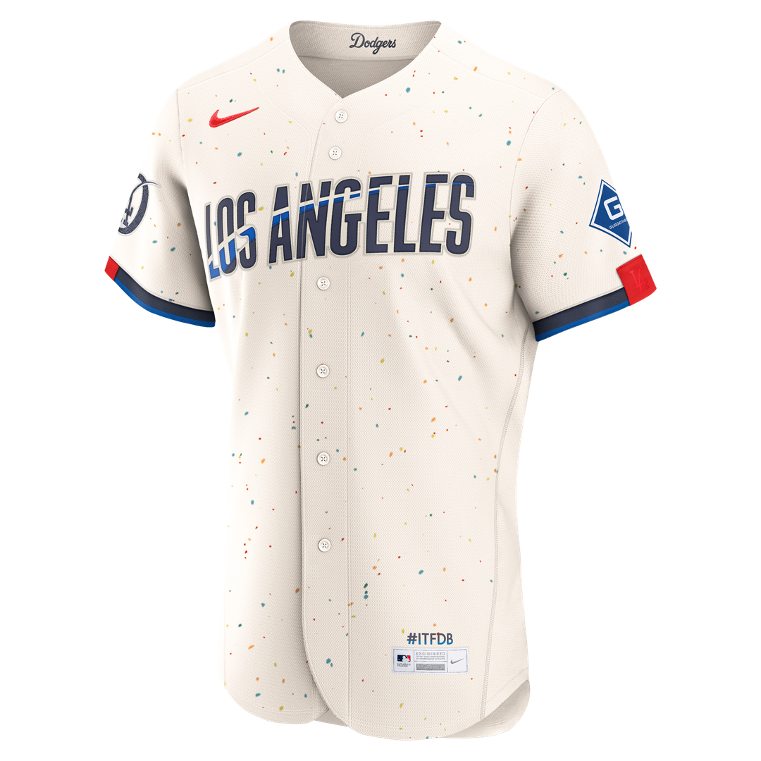 Los Angeles Dodgers Nike Authentic Jersey Cream