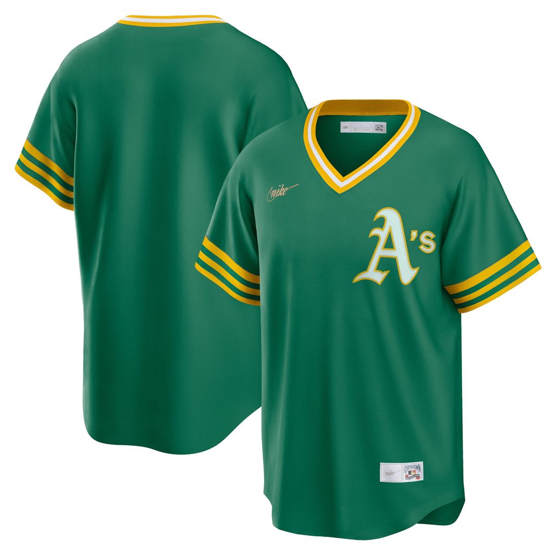 Athletics Nike Green Replica MLB baseball jersey