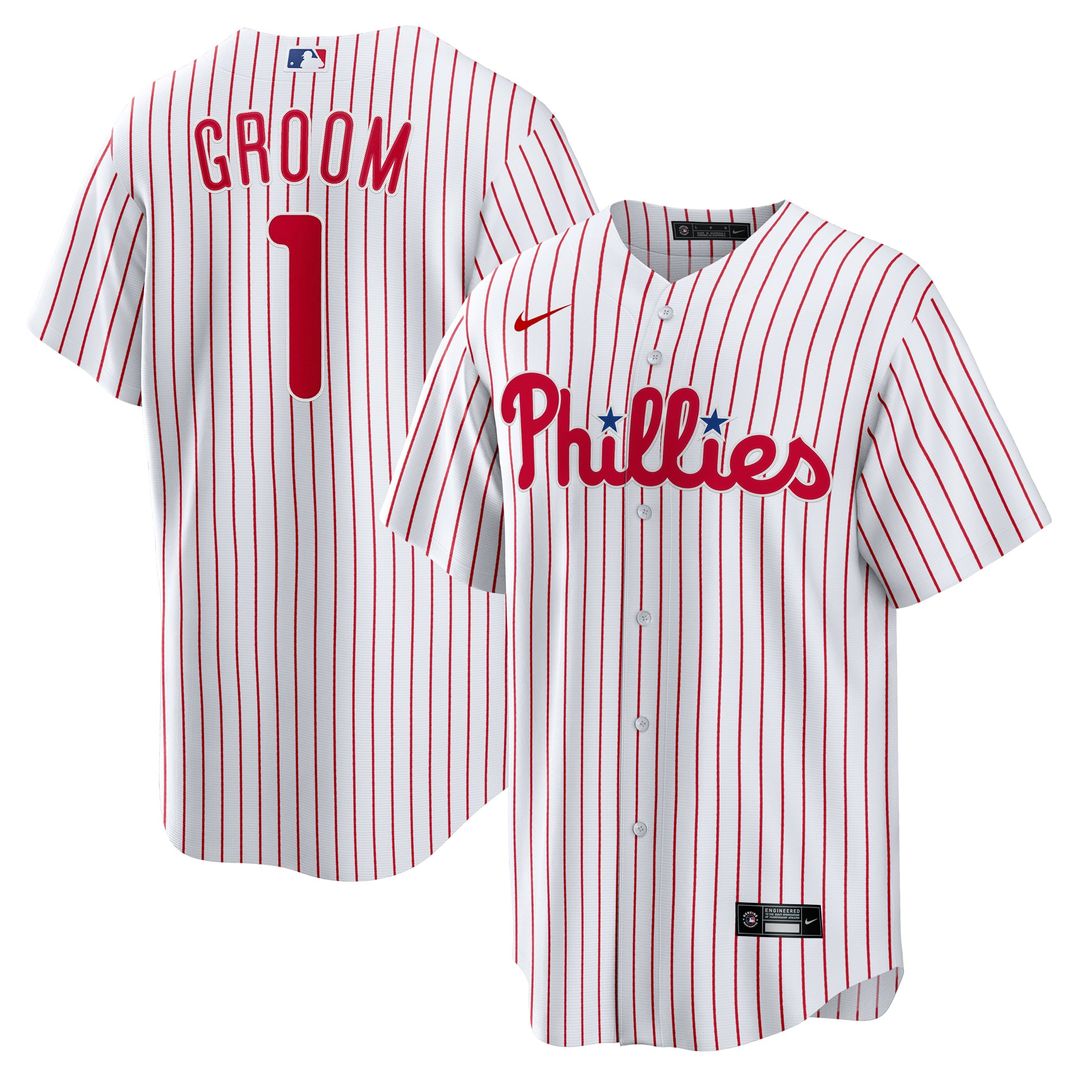 Philadelphia Phillies Nike White Replica MLB baseball jersey