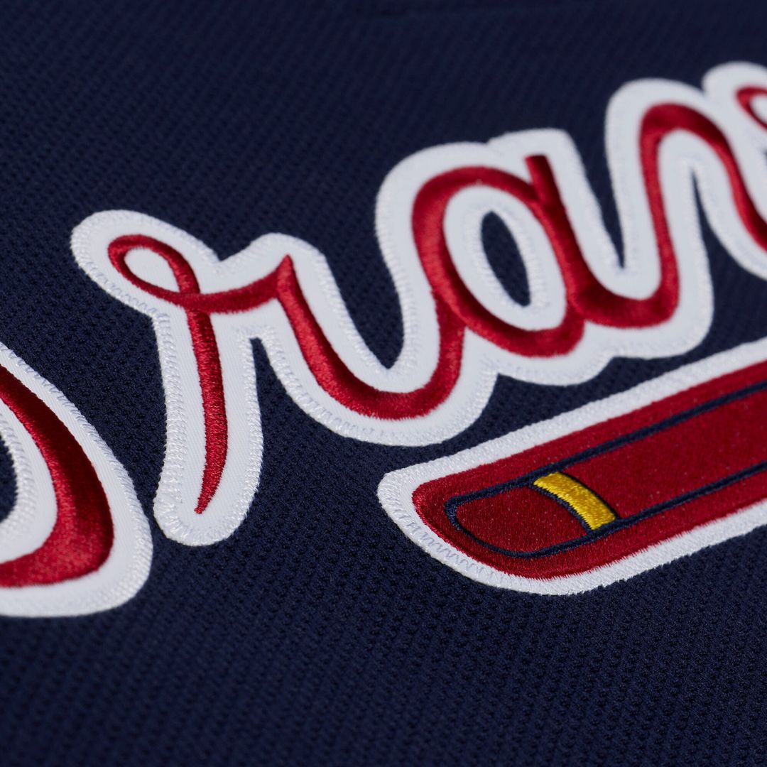 Atlanta Braves Mitchell & Ness Authentic Jersey Navy