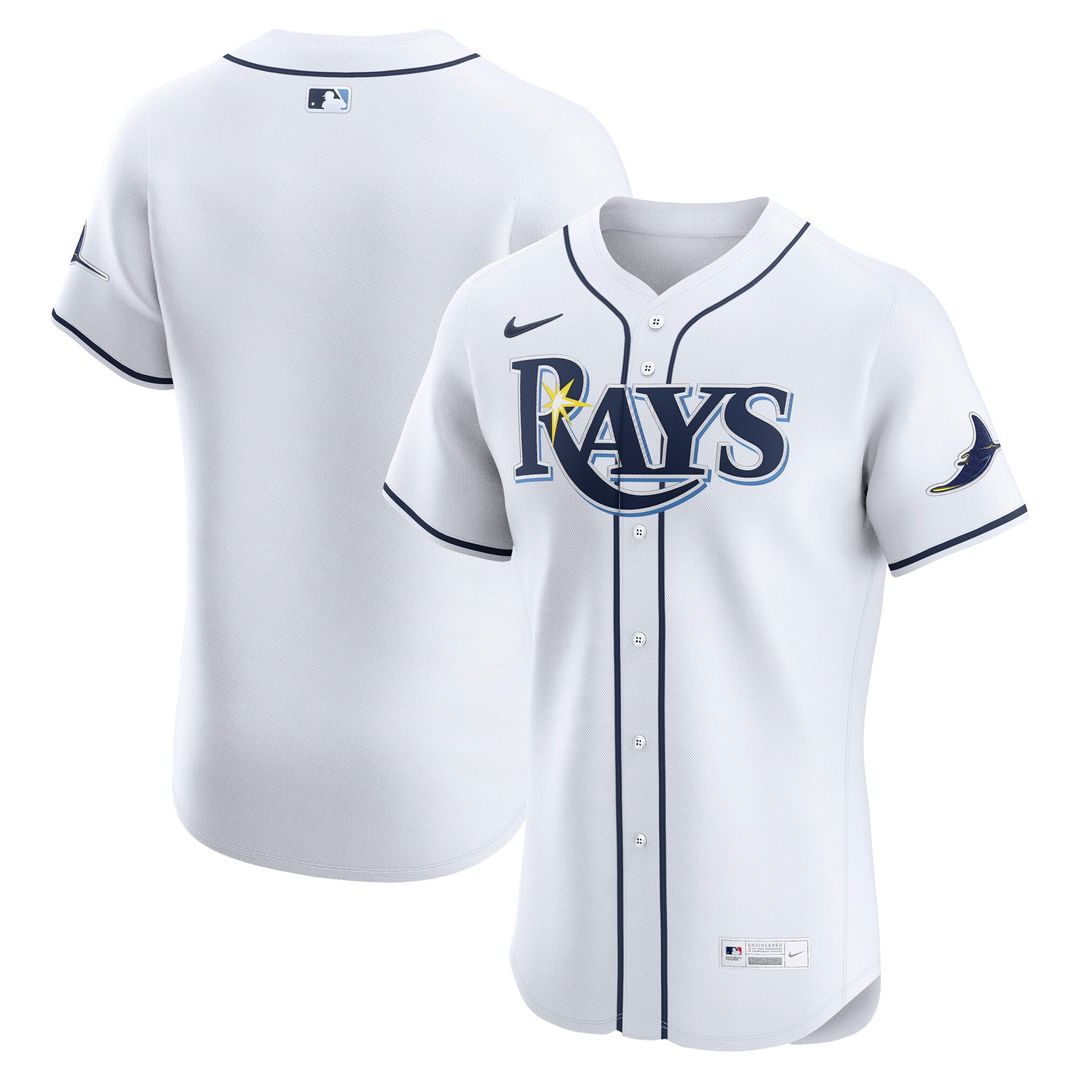 Tampa Bay Rays Nike White Authentic MLB baseball jersey