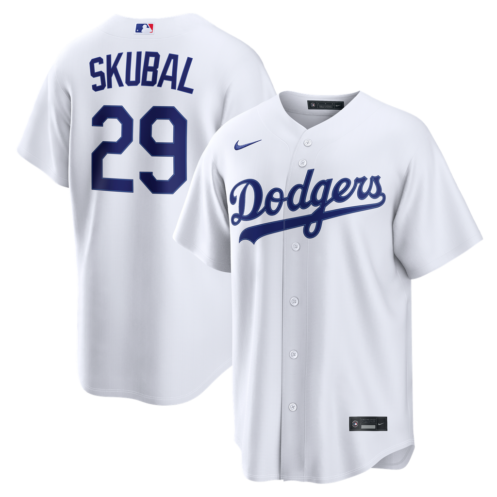 Los Angeles Dodgers Nike White Replica MLB baseball jersey