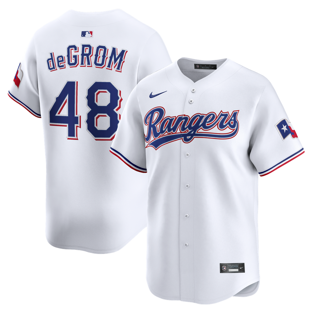 Texas Rangers Nike White Authentic MLB baseball jersey