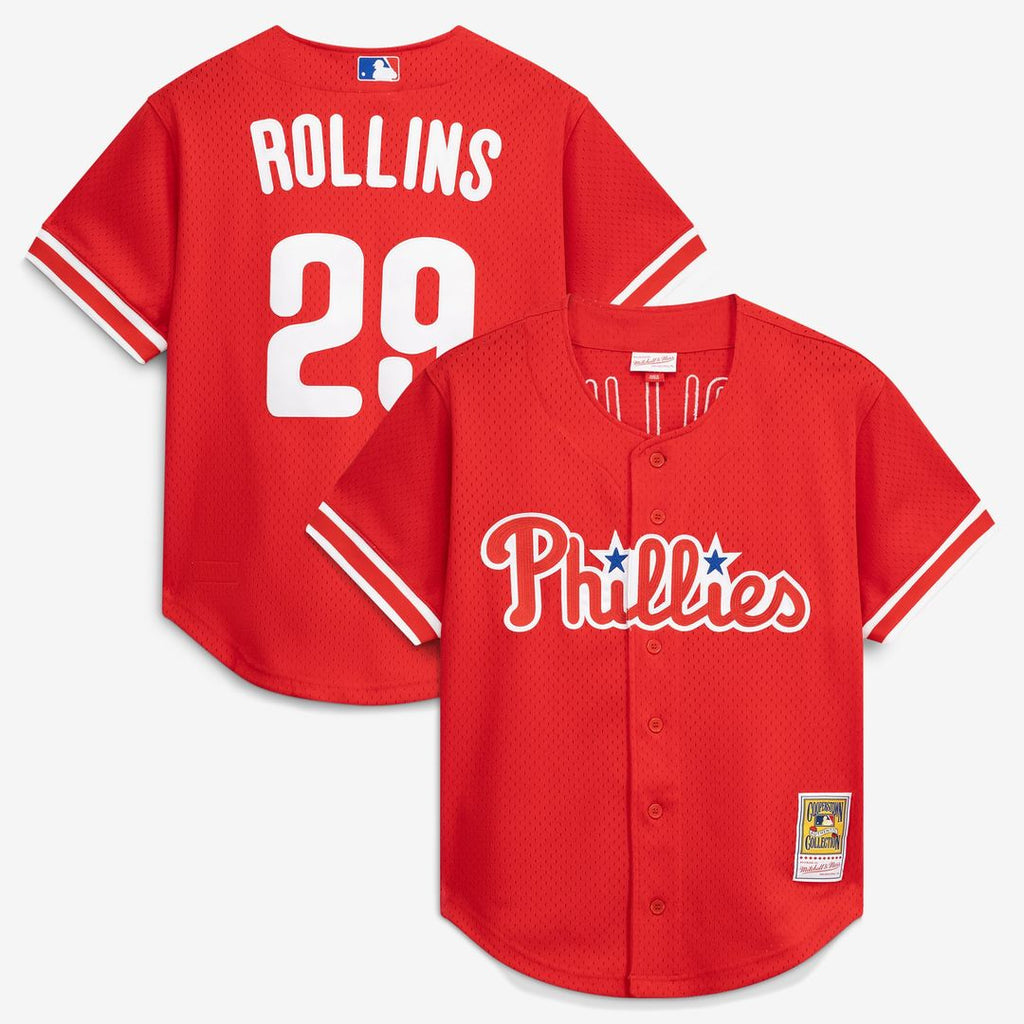 Philadelphia Phillies Mitchell & Ness Red MLB baseball jersey