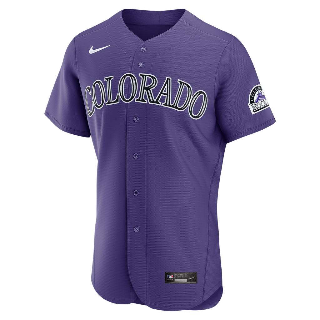 Colorado Rockies Nike Authentic Jersey Purple