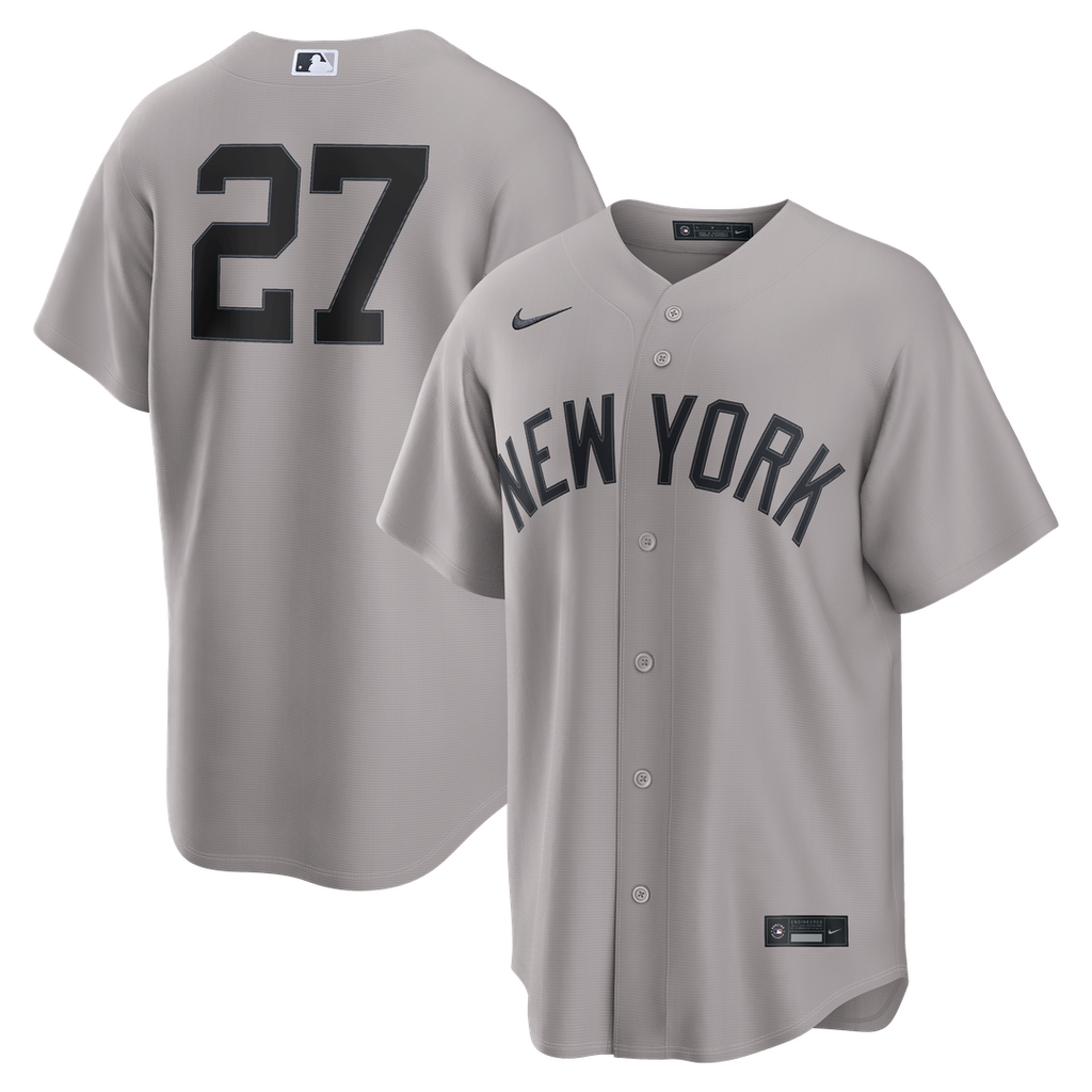 New York Yankees Nike Gray Replica MLB baseball jersey