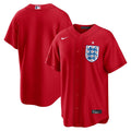 England National Team Nike Red Replica MLB baseball jersey