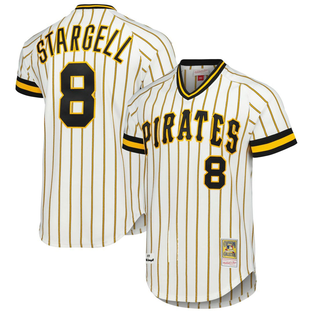 Pittsburgh Pirates Mitchell & Ness White Authentic MLB baseball jersey