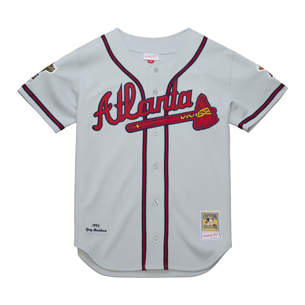 Atlanta Braves Mitchell & Ness Authentic Jersey Gray