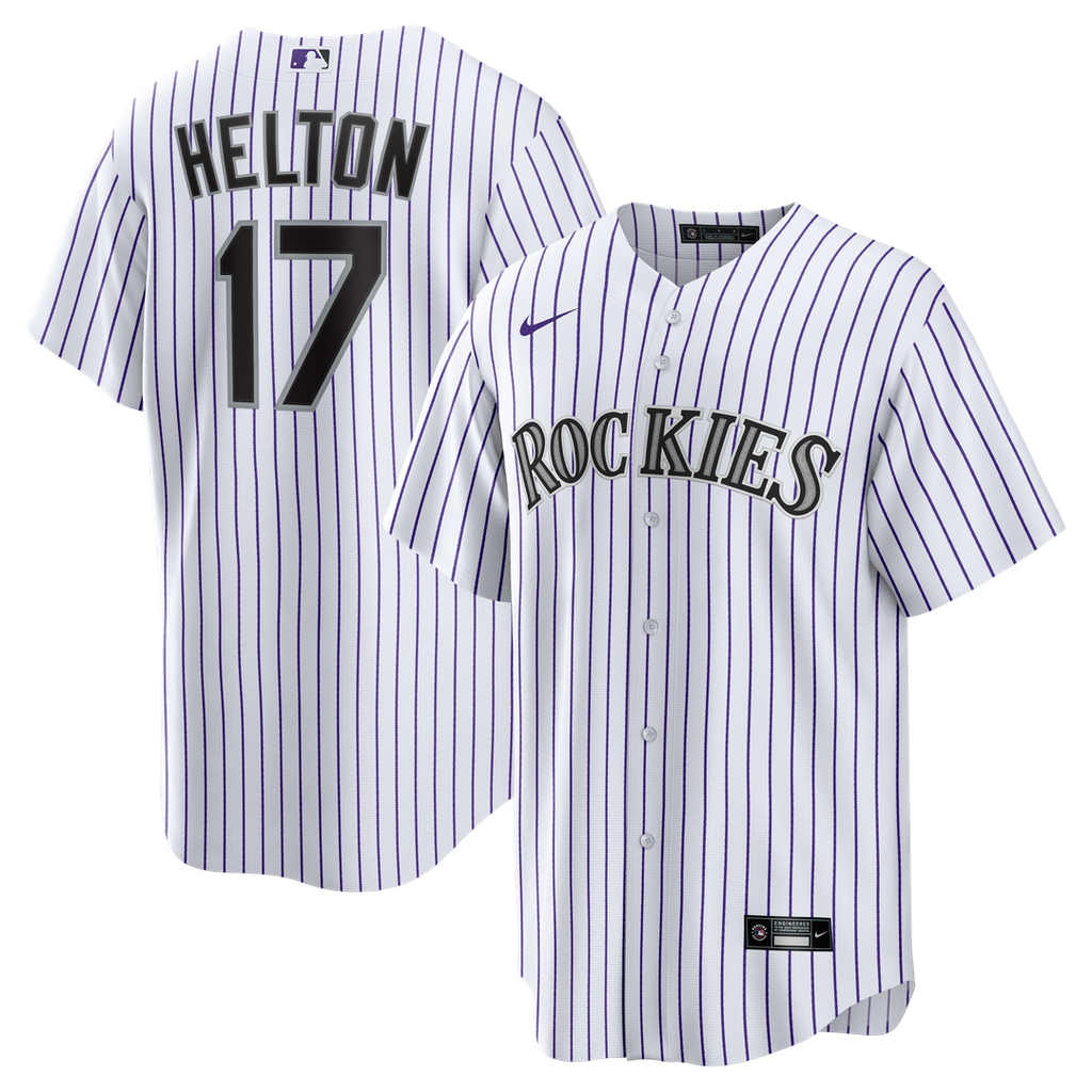 Colorado Rockies Nike White Replica MLB baseball jersey