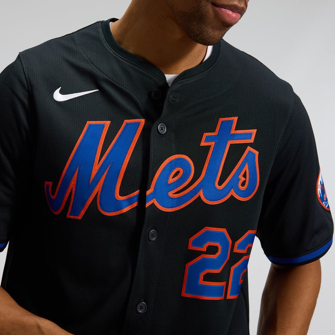 New York Mets Nike Authentic Jersey Black