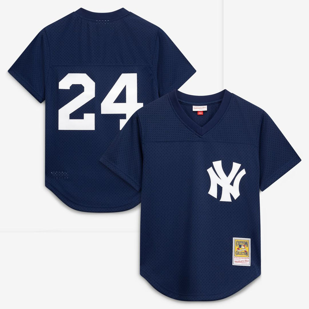 New York Yankees Mitchell & Ness Navy MLB baseball jersey