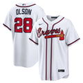 Atlanta Braves Nike White Replica MLB baseball jersey