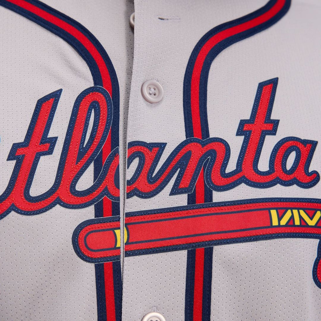 Atlanta Braves Nike Jersey Gray