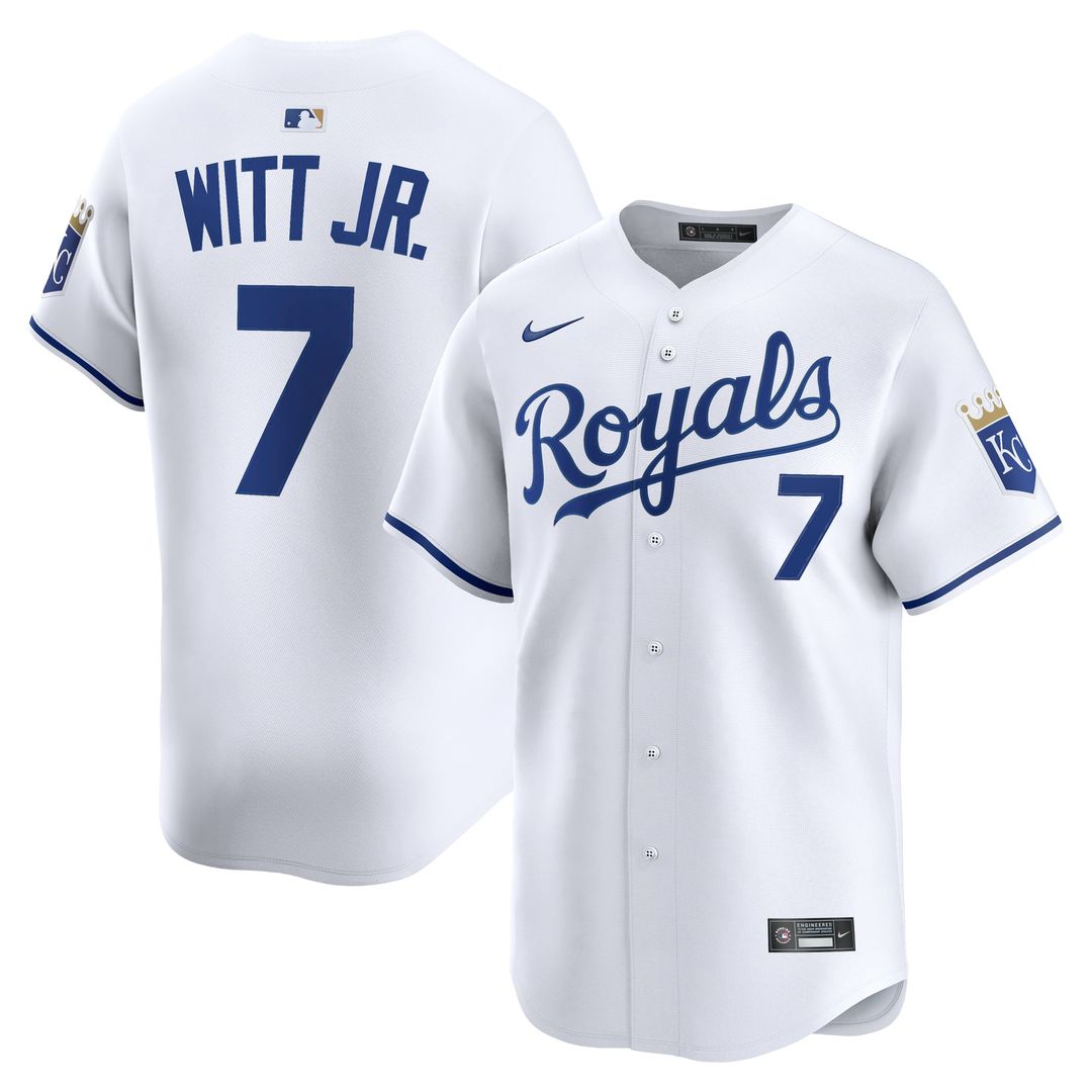 Kansas City Royals Nike White Authentic MLB baseball jersey